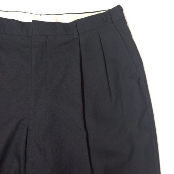 Mens 34-38" Adjustable Size Smart Wool L29.5 Black Trousers - Picture 4 of 10